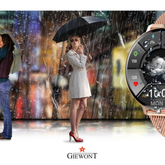 Smartwatch Damski GIEWONT Różowe Złoto GW330-1 - 10