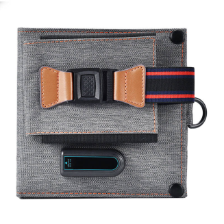 Składana ładowarka solarna Choetech SC004 14W, 1xUSB (szara) - 2