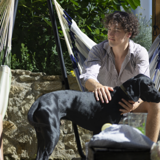 Fotel hamakowy ze stojakiem La Siesta Fiji Outdoor Sea Salt Basic - 8