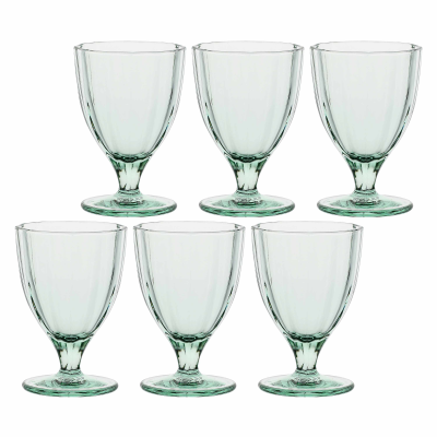 Zestaw 6 kieliszków Rose&Tulipani Amami Jasnozielony 300 ml