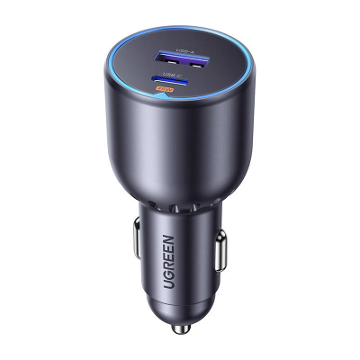 Ładowarka samochodowa UGREEN EC701 63W USB+USB-C (czarna)