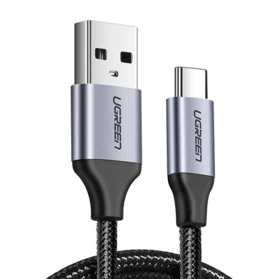 Kabel UGREEN US288 USB-A-USB-C 1.5m (czarny)