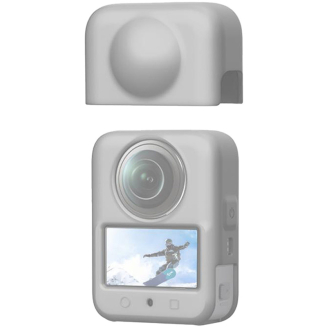 Osłona silikonowa PULUZ DJI Osmo 360 z soczewką (szara) - 4