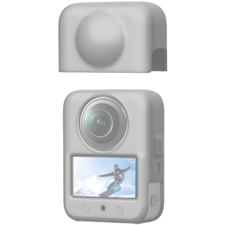 Osłona silikonowa PULUZ DJI Osmo 360 z soczewką (szara) - 4