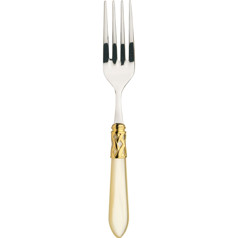 Widelec do serwowania Casa Bugatti Aladdin Ivory/Gold