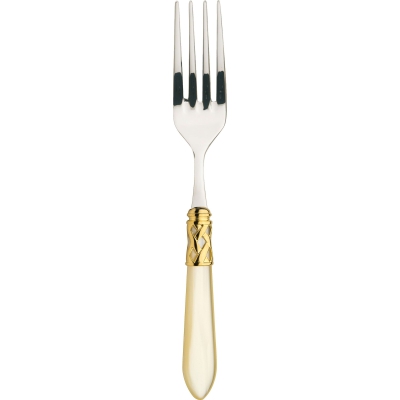 Widelec do serwowania Casa Bugatti Aladdin Ivory/Gold