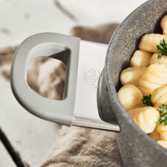 Indukcyjny garnek granitowy z pokrywką Ballarini Murano - 4.8 ltr - 4