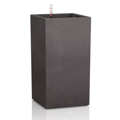 Donica Lechuza Canto Stone 30 kolumna grafitowy czarny