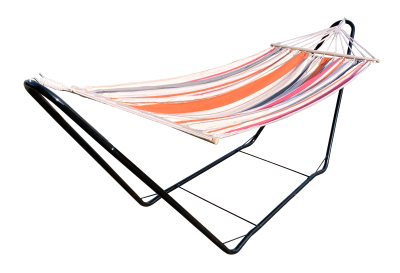 La Siesta Chillounge® Nizza Sunrise hammock on a stand