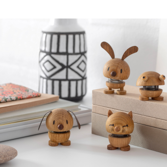 Figurine Hoptimist Dog S oak - 4