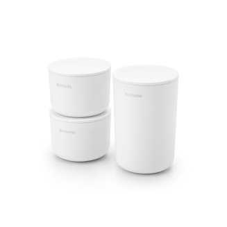 Zestaw 3 pojemników Brabantia ReNew White - 2