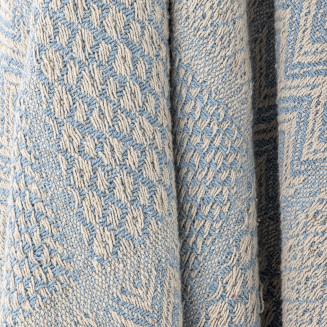 Pled Bloomingville Rodion Blue 130x160 cm - 2