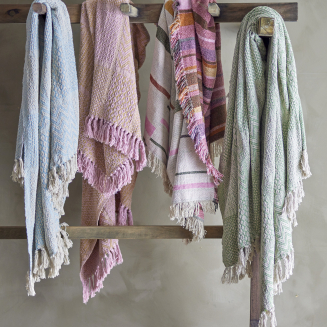  Bloomingville Rodion Blue plaid 130x160 cm - 3