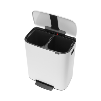 Kosz na śmieci Brabantia Bo 2x30l biały - 3