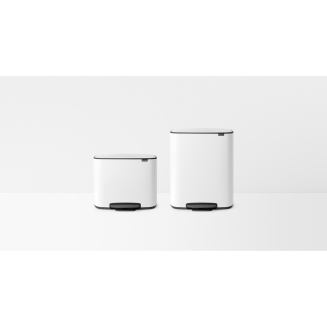Kosz na śmieci Brabantia Bo 2x30l biały - 4