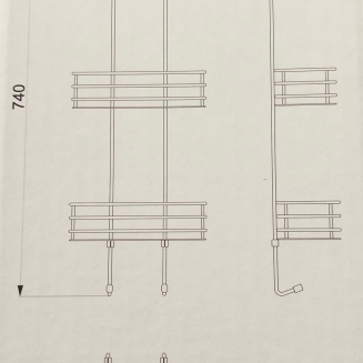 Koszyki prysznicowe Zack Iparo czarne - 2