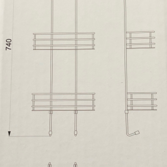 Koszyki prysznicowe Zack Iparo czarne - 2