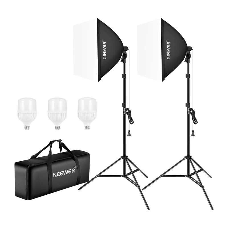 Zestaw lamp softbox NEEWER 700W z 3 żarówkami