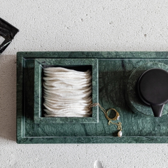 Pojemnik łazienkowy Mette Ditmer Denmark Marble Cube Dark Forest - 2