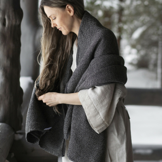 Ręcznik Lapuan Kankurit Terva black-linen 65x130 cm | BESTSELLER | SZYBKA WYSYŁKA 24H - 5