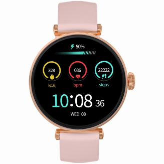 Smartwatch Gravity Różowe Złoto-srebrny Różowy 2 Paski GT26-4 - 4