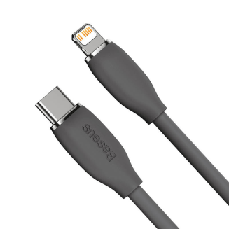 Kabel BASEUS Jelly USB-C-Lightning 1.2m 20W (czarny) - 6