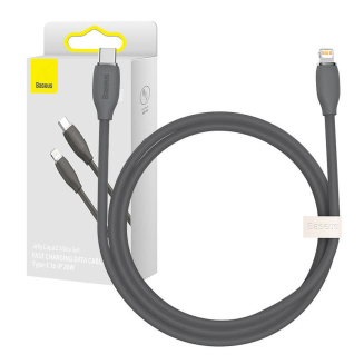 Kabel BASEUS Jelly USB-C-Lightning 1.2m 20W (czarny) - 7