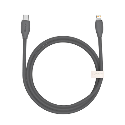 Kabel BASEUS Jelly USB-C-Lightning 1.2m 20W (czarny)