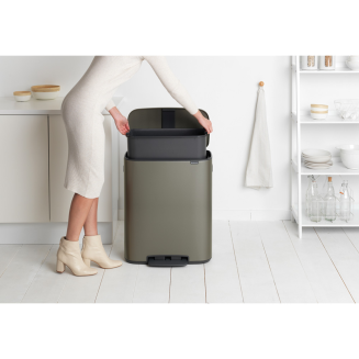 Kosz na śmieci Brabantia Bo 60l platynowy - 6