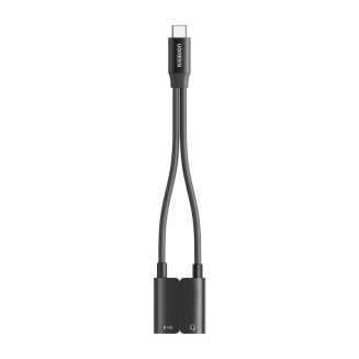 Karta dźwiękowa UGREEN CM821 USB-C-2x USB-C (czarna) - 2