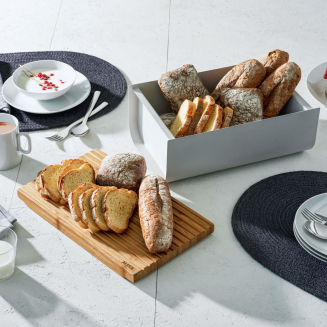 Alessi Mattina breadbox, gray - 6