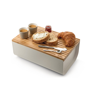 Alessi Mattina breadbox, gray - 3
