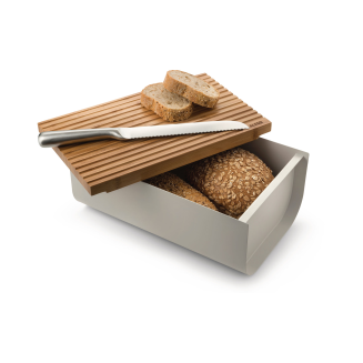 Alessi Mattina breadbox, gray - 4