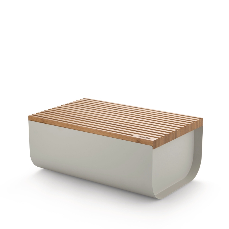 Alessi Mattina breadbox, gray
