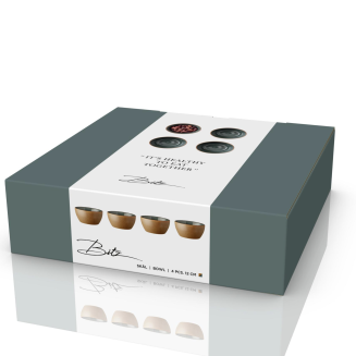  Set of 4 bowls Bitz Wood Forest 12 cm - 7