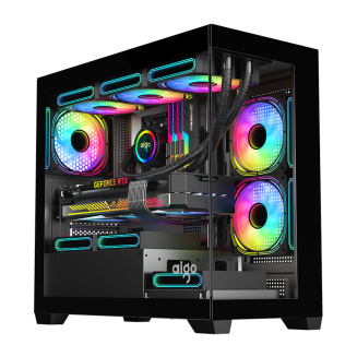  DARKFLASH C218M computer case + 6 ARGB fans (black) - 8