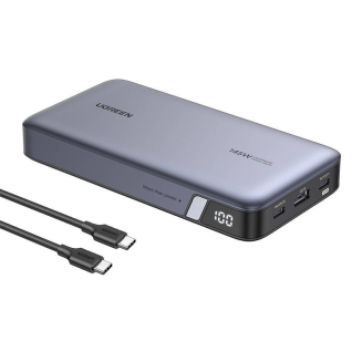 Powerbank 25000mAh Ugreen PB205, USB + 2x USB-C, 145W PD (szary) - 2