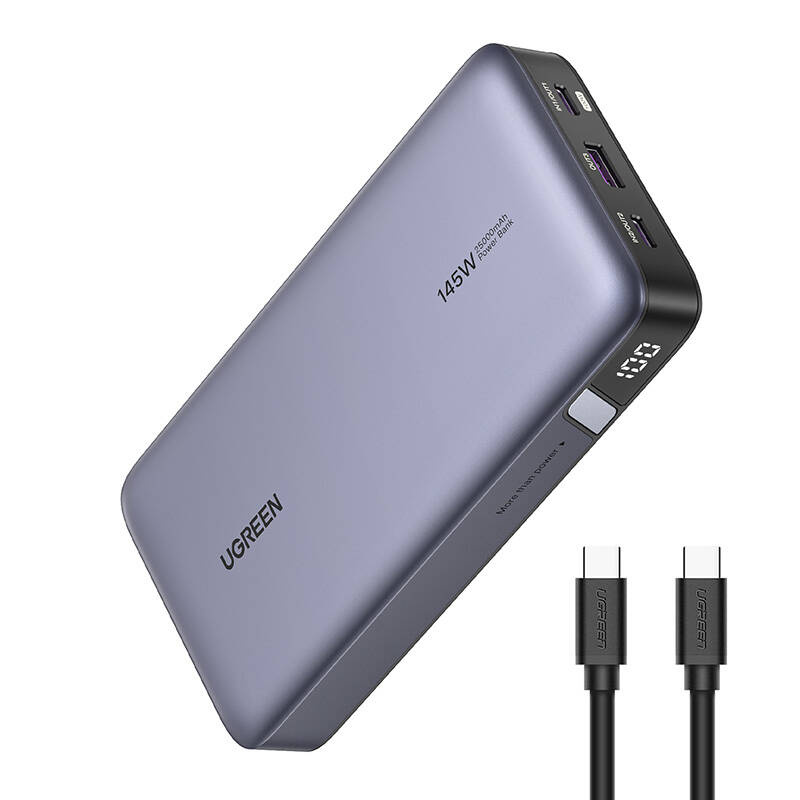  Power bank UGREEN PB205 25000mAh 145W USB 2xUSB-C (gray)