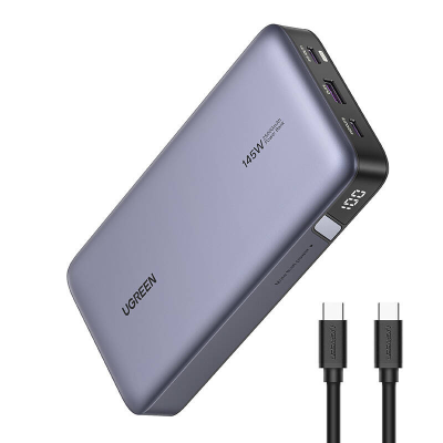  Power bank UGREEN PB205 25000mAh 145W USB 2xUSB-C (gray)
