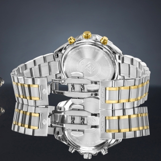 Zegarek Męski Giewont Chronograph Sapphire Srebrno Zielony GW7290-B7 - 6