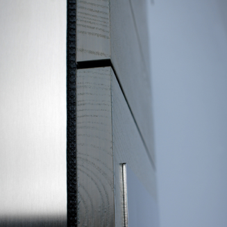 Skrzynka na listy Keilbach Glasnost Wood szara - 2