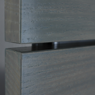 Skrzynka na listy Keilbach Glasnost Wood szara - 5