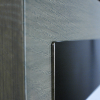 Skrzynka na listy Keilbach Glasnost Wood szara - 4