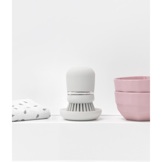 Szczotka do mycia naczyń z dozownikiem na płyn Brabantia Sink Side jasnoszara - 14