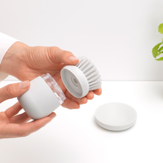 Szczotka do mycia naczyń z dozownikiem na płyn Brabantia Sink Side jasnoszara - 7