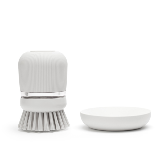 Szczotka do mycia naczyń z dozownikiem na płyn Brabantia Sink Side jasnoszara - 3