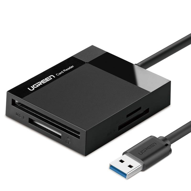  UGREEN CR125 USB 3.0 Card Reader 0.5m (Black)