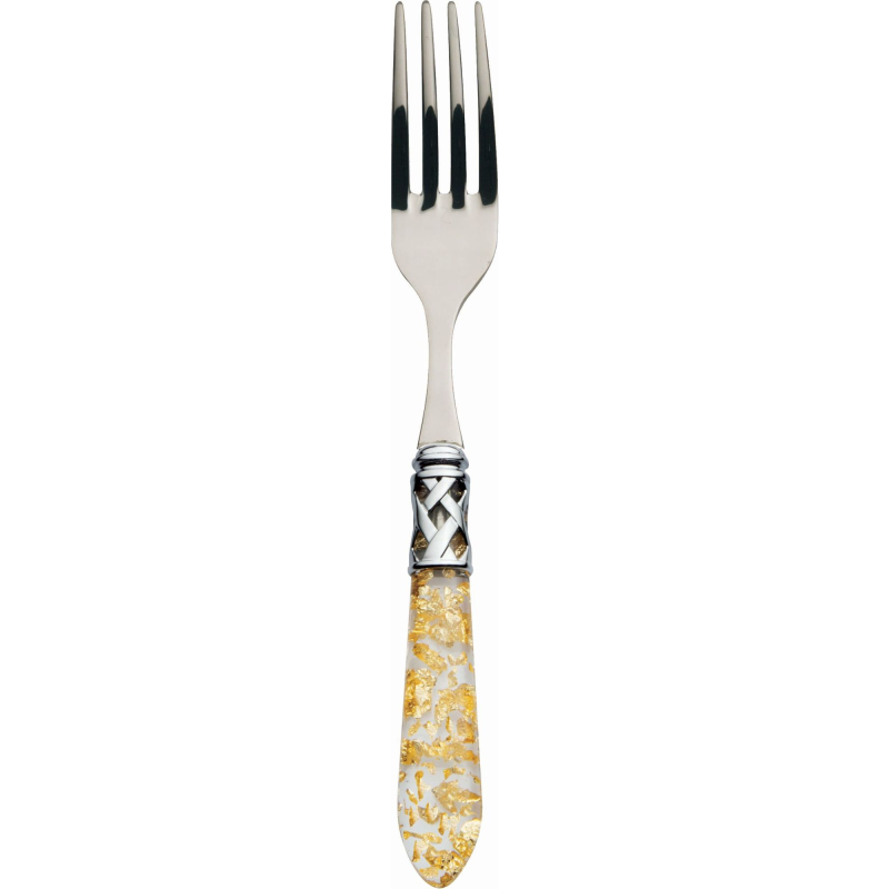 Widelec obiadowy Casa Bugatti Aladdin Gold/Steel