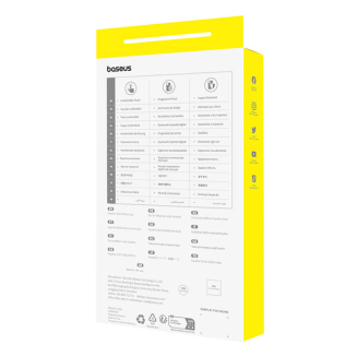 Magnetyczne Etui na telefon iPhone 15 ProMax Baseus Fauxther Series (Czarne) - 4