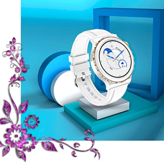 Smartwatch Damski Rubicon RNCE92 PRO White/2 x Pasek SMARUB171 - 2